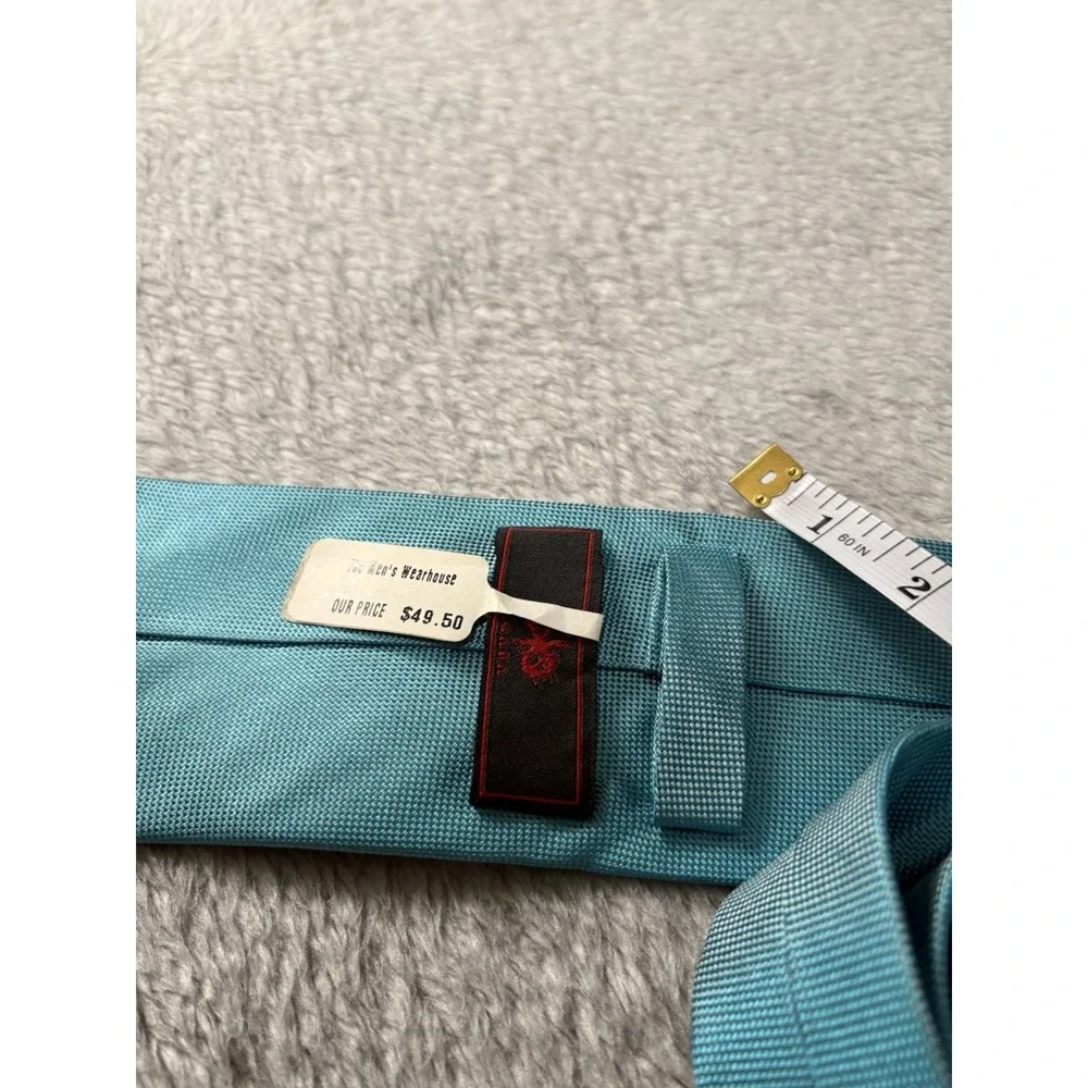New Egara‎ Men's Blue Neck Tie 100% Silk 3
